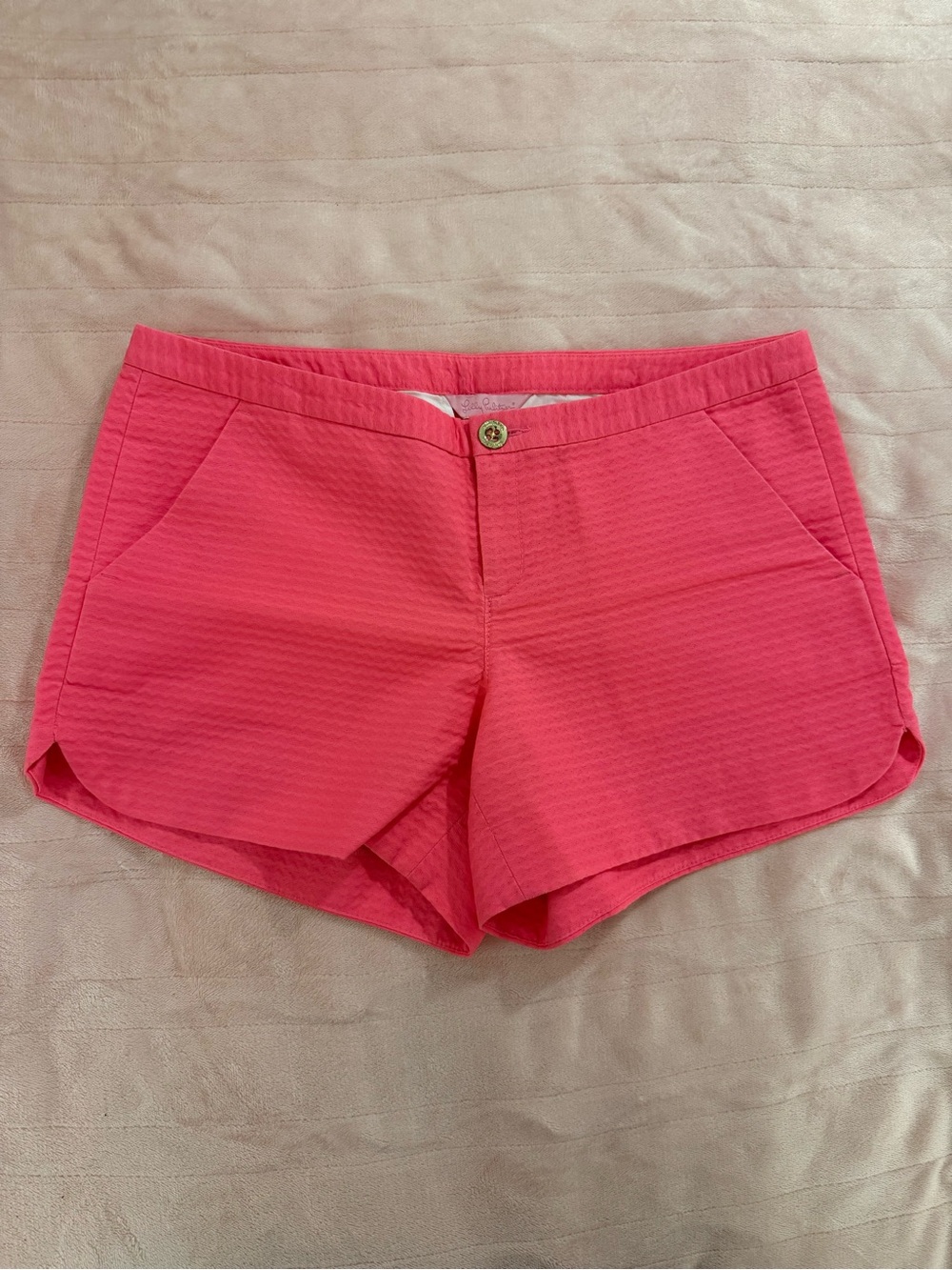 Lilly Pulitzer Adie Shorts, Coral Pink, Sz 2, NWOT